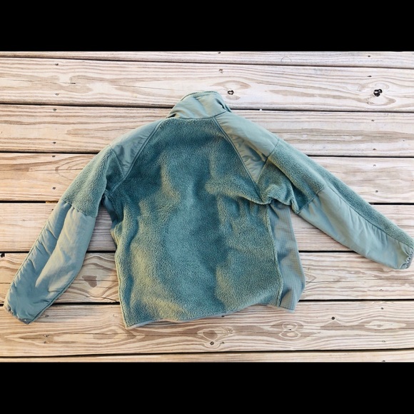 Olive Fleece Polartec Jacket Size Small-Short - Picture 3 of 3